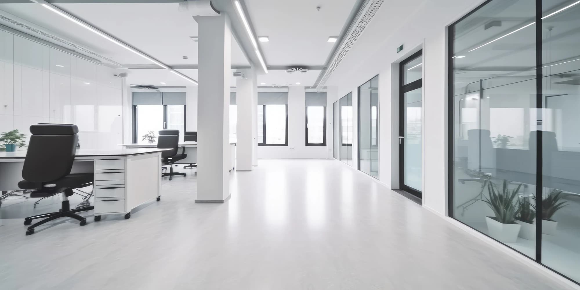 Modern office environment